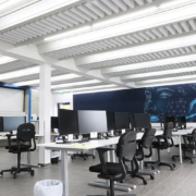 Akustisch ausgestatteter Tagungsraum