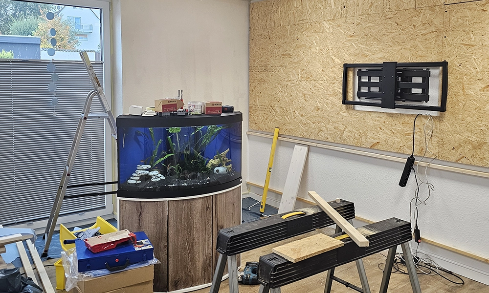 Besprechungsraumbaustelle