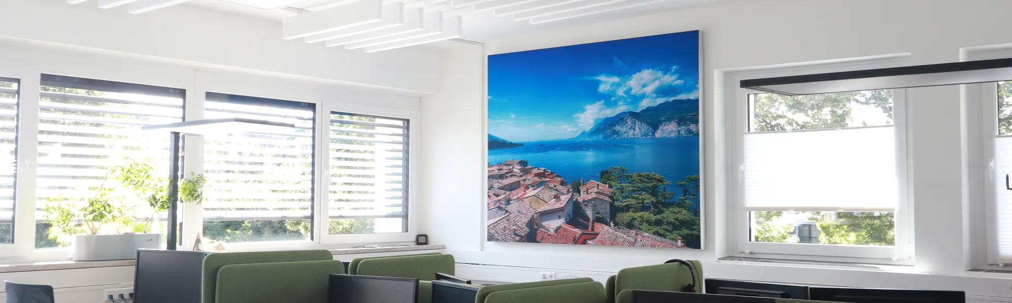 Akustisches Wandbild in Großraumbüro