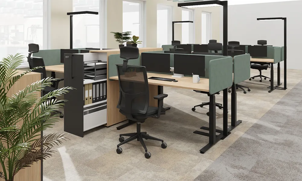 Beispiel_ergonomischer_Arbeitsplatz Beispielgrafik eines ergonomischen Arbeitsplatzes