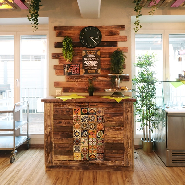 Buffet rustikal bei der gevekom