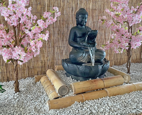 asiatischer Brunnen bei der gevekom