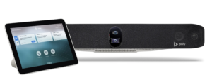 Konferenzsystem Poly Studio v12 mit Touchpanel Steuerung