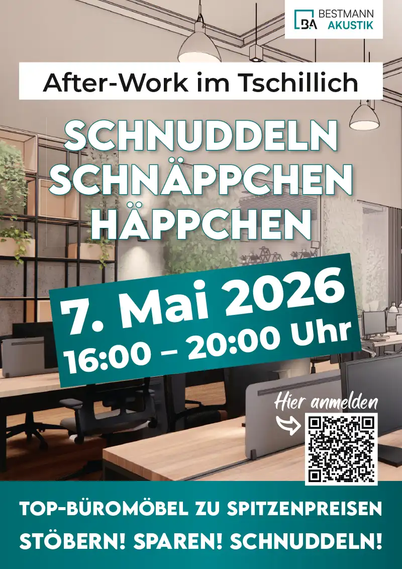 Plakat zum After Work Event im Tschillich