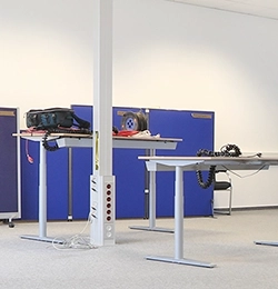 Büro vor der Installation